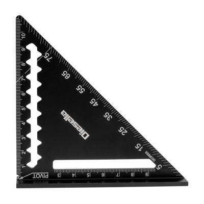 Speedvinkel 0-90º i aluminum 120x120 mm med sort-oxideret finish